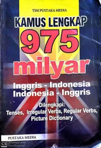 Image of Kamus Lengkap 975 Milyar Inggris-Indonesia Indonesia-Inggris
