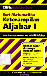 Image of Seri Matematika Keterampilan Aljabar 1 CliffsQuickReview