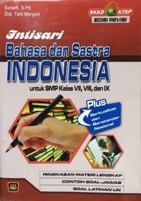 Image of Intisari Tata Bahasa Indonesia untuk SMP Kelas VII, VIII, IX Edisi Revisi
