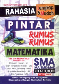 Image of Rahasia Lengkap & Mudah Pintar Rumus Rumus Matematika SMA