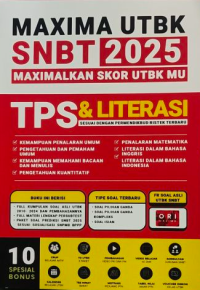 Image of Maxima UTBK SNBT 2025 TPS & Literasi