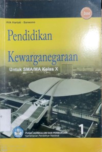 Image of Pendidikan Kewarganegaraan untuk SMA/MA Kelas X