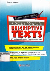 Image of A Guide To Write Descriptive Texts (Panduan Menulis Teks Deskriptif)
